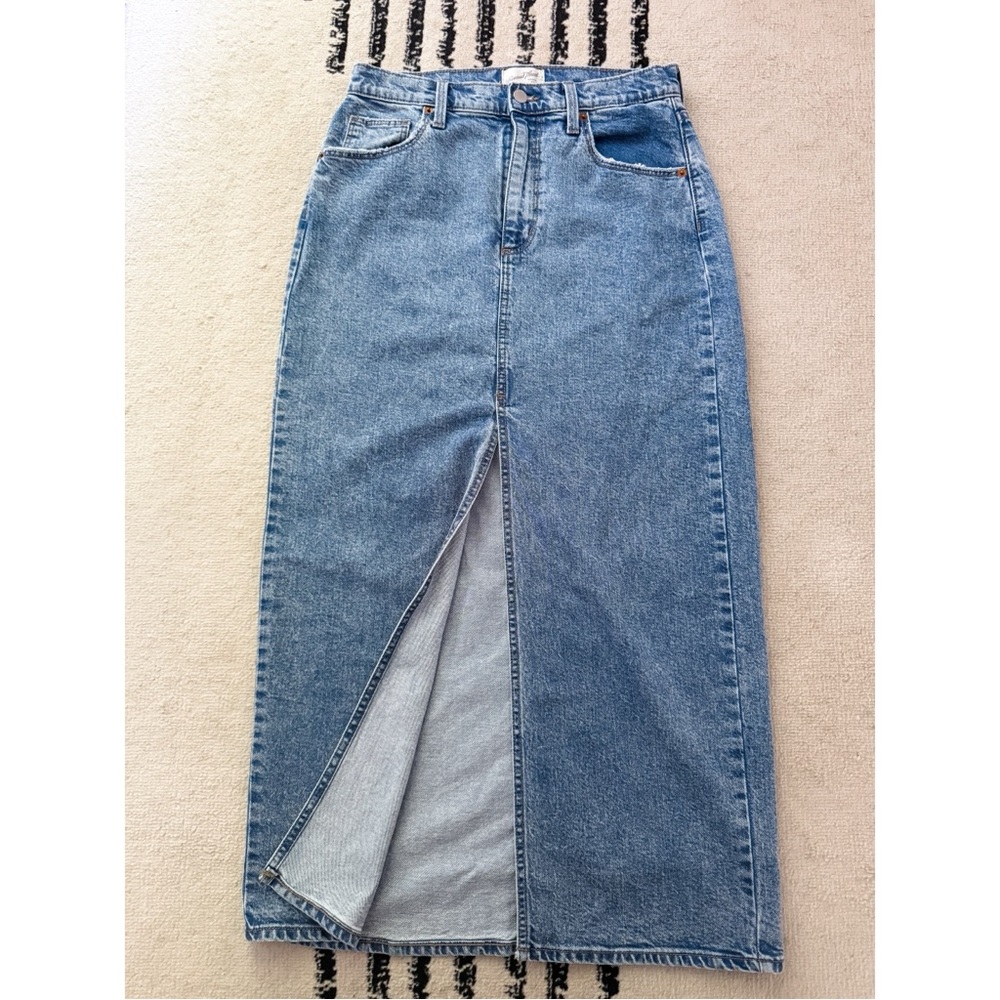 Universal Thread Blue Denim Pencil Skirt